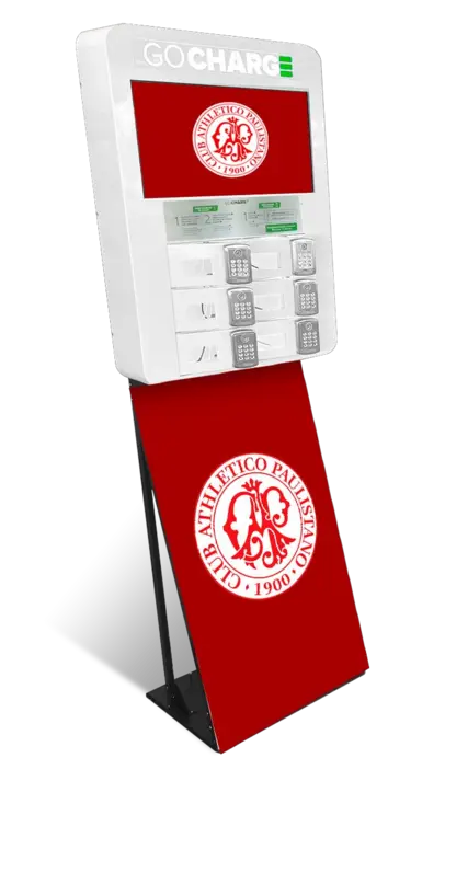 Totem GO CHARGE no Paulistano